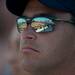 A fan watches the Wolverines play California at Alumni Field in Ann Arbor Saturday May 18.
Courtney Sacco I AnnArbor.com