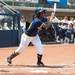 Wolverines freshmen Sierra Lawrence looks up after hitting the ball during the forth inning of the NCAA regional title game against California, Sunday May 19.
Courtney Sacco I AnnArbor.com 