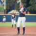 Wolverines pitcher Sara Driesenga stands on the pitchers mound before pitching the ball during the seventh.
Courtney Sacco I AnnArbor.com