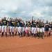 The Wolverines sing the University of Michigan's fight song  after winning the NCAA regional title game against California, Sunday May 19.
Courtney Sacco I AnnArbor.com  