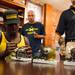 Former quarterback Denard Robinson, now a member of the Jacksonville Jaguars, signs an autograph at the M Den on Wednesday, July, 10. 
Courtney Sacco I AnnArbor.com    