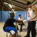 David Ratliff of Cleveland has his hands taped up before his fight at A2 Fest at the Washtenaw Farm Council Grounds, Friday, July 12.
Courtney Sacco I AnnArbor.com 