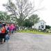 Residents line up around the block to pick up take-out chicken dinners from the 60th Manchester Chicken Broil.  
Courtney Sacco I AnnArbor.com  