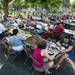 Manchester residents pack into Alumni Memorial Field for the 60th Manchester Chicken Broil.  
Courtney Sacco I AnnArbor.com 