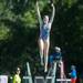 Miranda E.  jumps off the board during the 15 and over diving portion of the WISC championships, at the Huron Valley Swim Club in Ann Arbor, Wednesday, July 24.
Courtney Sacco I AnnArbor.com     