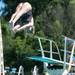 Lola E. jumps off the board during the 15 and over diving portion of the WISC championships, at the Huron Valley Swim Club in Ann Arbor, Wednesday, July 24.
Courtney Sacco I AnnArbor.com     