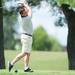 Michigan alumni Brian Wiseman tees off  during the Michigan hockey alumni golf outing, Saturday August, 3.Courtney Sacco I AnnArbor.com 