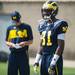 Michigan wide receiver Csont'e York during a warm up on the practice field outside of the Al Glick Field House on Thursday, August 8, 2013. 
Courtney Sacco I AnnArbor.com