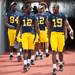 Michigan's quarterback Devin Gardner and tight end Devin Funchess enter Michigan Stadium during media day, Sunday, August, 11.Courtney Sacco AnnArbor.com 