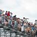 Photographers take photos in the grandstands during the 2013 Thunder Over Michigan air show at the Willow Run airport, Saturday, August, 10.
Courtney Sacco I AnnArbor.com  