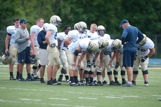 Chelsea head football coach Brad Bush talks to players during practice, Thursday, August, 15.
Courtney Sacco  I AnnArbor.com 