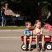 Two kids in the back of a red wagon head down North Huron Street during the Ypsilanti Heritage Festival Parade, Saturday, August, 17.
Courtney Sacco I AnnArbor.com 