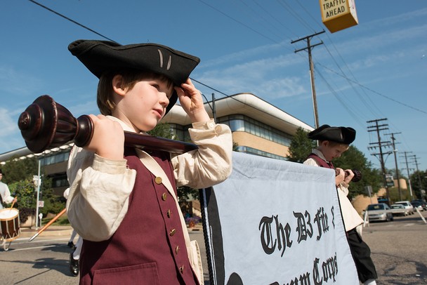 A boy form the D3 Fife & Drum Corps marches down Michigan Ave during the Ypsilanti Heritage Festival parade, Saturday, August, 17.
Courtney Sacco I AnnArbor.com 