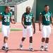 Eastern Michigan team members Javonti Greene, Ryan Brumfield and Ike Spearman during media day at Rynearson Stadium, Sunday, August, 18.
Courtney Sacco I AnnArbor.com 