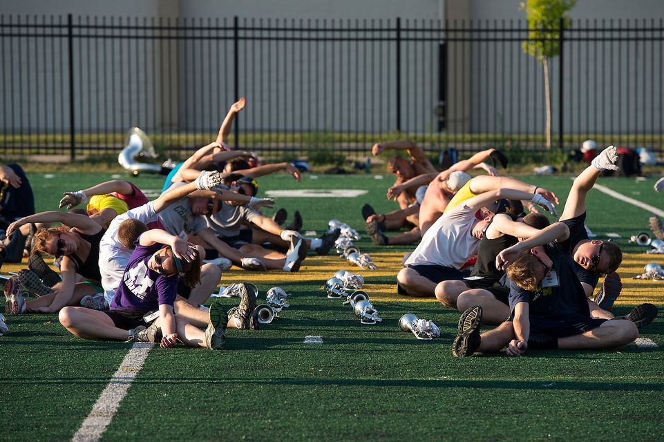 Images from Michigan Marching Band practice