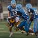 Skyline's linebacker Kevin Ferguson tackle Hartland's running back Max Cadman during the first quarter of their game at Skyline High School, Thursday, Aug. 29.
Courtney Sacco I AnnArbor.com  