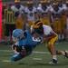 Hartland's Anthony Colaianne tackles the Eagles Mike Nichols during the second quarter of their game at Skyline High School, Thursday, Aug. 29.
Courtney Sacco I AnnArbor.com  