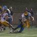 Hartland's Noah Marshall fumbles the ball resulting in a turnover to Skyline during the third quarter of their game, Thursday, Aug. 29.
Courtney Sacco I AnnArbor.com  