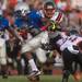 The Railsplitters wide receiver K.J. Osborn runs the ball during the second quarter of their game against Belleville at Lincoln High School, Friday, Aug, 30.
Courtney Sacco I AnnArbor.com    