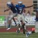 The Railsplitters K.J Osborn and Tyler Mabry celebrate after a two point conversion during the second quarter of their game against Belleville at Lincoln High School, Friday, Aug, 30.
Courtney Sacco I AnnArbor.com    