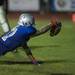 The Railsplitters K.J. Osborn jumps to score a tuchdown during the third quarter of their game at Lincoln High School, Friday, Aug, 30.
Courtney Sacco I AnnArbor.com    