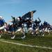 The Railsplitters take the field during the first game of their season, Friday Aug, 30.
Courtney Sacco I AnnArbor.com    