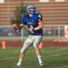 The Railsplitters quarterback Eugene Smith throws the ball during the first quarter of their game against Belleville at Lincoln High School, Friday, Aug, 30.
Courtney Sacco I AnnArbor.com    