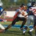 Belleville's Luke Edwards runs the ball during the first quarter of their game against Lincoln at Lincoln High School, Friday, Aug, 30.
Courtney Sacco I AnnArbor.com    
