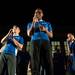 The GMEN perform during a pep rally held at the Diag Friday, Sept. 6, the night before the Michigan Wolverines take on Notre Dame at Michigan Stadium. 
Courtney Sacco I AnnArbor.com  
 