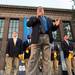 Wolverines Head Coach Brady Hoke addresses the crowd during a pep rally held at the Diag Friday, Sept. 6, the night before the Michigan Wolverines take on Notre Dame at Michigan Stadium.
Courtney Sacco I AnnArbor.com  