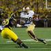 Notre Dame wide receiver C.J. Prosise runs the call during the first quarter of their game at Michigan Stadium, Saturday, Sept. 7. 
Courtney Sacco I AnnArbor.com 