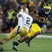 Michigan wide receiver Jeremy Gallon runs the during the first quarter of their game at Michigan Stadium, Saturday, Sept. 7. 
Courtney Sacco I AnnArbor.com 