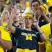 A fan cheers in the stands during the Michigan Notre Dame game, Saturday, Sept. 7.
Courtney Sacco I AnnArbor.com  