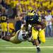 Michigan running back Fitzgerald Toussaint dodges a tackle during the third quarter of their game against Notre Dame at Michigan Stadium, Saturday, Sept. 7. Courtney Sacco I AnnArbor.com 