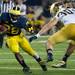 Michigan running back Fitzgerald Toussaint  during the third quarter of their game against Notre Dame at Michigan Stadium, Saturday, Sept. 7. 
Courtney Sacco I AnnArbor.com 