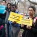 Protesters gather outside the Michigan Union to demand tuition equality for unauthorized immigrants at the University of Michigan.
Courtney Sacco I AnnArbor.com 
