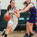 The Irish's Jessica Jenkins drives the ball against Pioneer's Brianna Worthing during Thursday evenings game at Father Gabriel Richard High School.Courtney Sacco I AnnArbor.com 