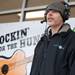 107one's DJ John Bommarito during his live show outside Kroger in Ann Arbor during Rockin for the Hungry on Saturday morning. Courtney Sacco I AnnArbor.com  