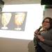 Kristin Cederquist gives a presentation called  "Welcome to the Nanoworld" during Ann Arbor's first Nerd Nite.
Courtney Sacco I AnnArbor.com  