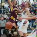 The ball goes out of bounds after Manchester's Sarah Thompson is fouled.
Courtney Sacco I AnnArbor.com   