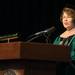Eastern Michigan University President Dr. Susan Martin addresses the graduates during EMU's 2012 winter commencement.
Courtney Sacco I AnnArbor.com  