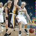 Wolverines Jenny Ryan dribbles the ball during the fist half of Thursday night's game against Valparaiso.  
Courtney Sacco I AnnArbor.com 