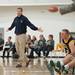 Chelsea's head coach after Huron's Xavier Cochran makes a slam-dunk.
Courtney Sacco I AnnArbor.com 