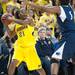 Wolverines Nya Jordan looks for an open team mate during the second half of their game against the Lady Lions Monday, Jan. 21.

Courtney Sacco I AnnArbor.com 
