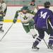 Huron's Chad Aaronson skates the puck down the ice during their game against Pioneer Saturday, Jan. 19.Courtney Sacco I AnnArbor.com  