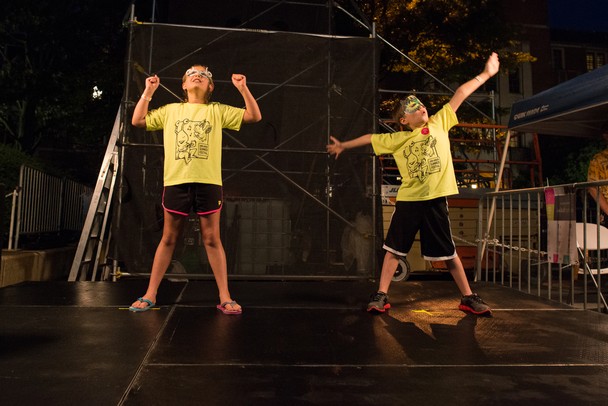 Jillian and Griffin White of Ann Arbor play Superhero at Top of the Park, Friday, June 28.
Courtney Sacco I AnnArbor.com  