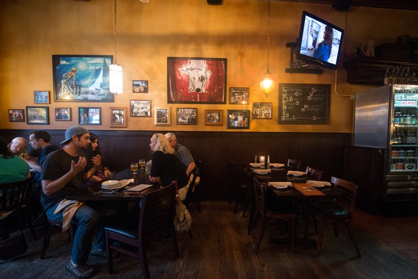 Jolly Pumpkin Cafe & Brewery's downstairs dining area located at 311 South Main Street in downtown Ann Arbor.
Courtney Sacco I AnnArbor.com