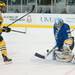 The Noanooks John Keeney spots a shot on goal form Wolverines left wing Phil Di Giuseppe during the third period of their game at the Yost Ice Arena Saturday Jan. 12.
Courtney Sacco I AnnArbor.com     
