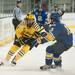 Wolverines Alex Gupill skates the puck down the ice against Nanooks Kaare Odegard during the third period of their game at the Yost Ice Arena Saturday Jan. 12.
Courtney Sacco I AnnArbor.com     