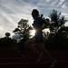 Olympian Nick Willis worms up on Saline High School track before trying to beat the recored for the fastest mile run in Michigan, Sunday, August, 4.
Courtney Sacco I AnnArbor.com 